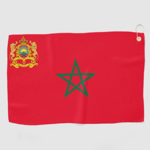 Morocco flag_coat of arms  golf towel