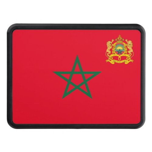 Morocco flag_coat of arms   hitch cover