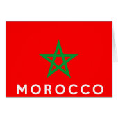 morocco flag country text name (Front Horizontal)