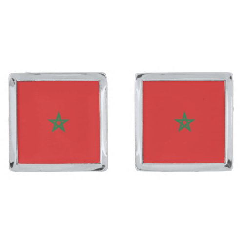 Morocco Flag Cufflinks