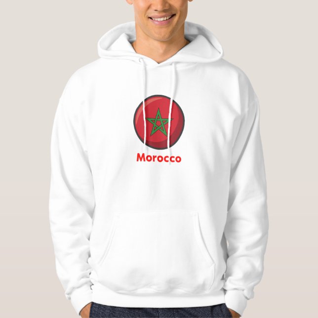Morocco Flag Distressed shirts (Front)