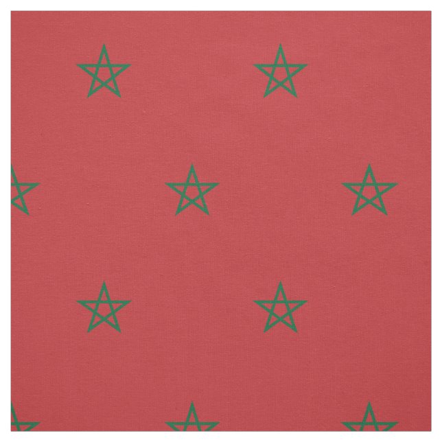 Morocco Flag Fabric (Swatch)