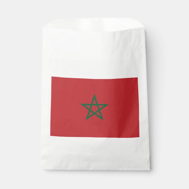 Morocco Flag Favor Bag (Front)