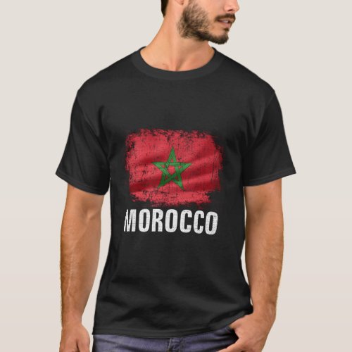 Morocco Flag For Moroccan T_Shirt