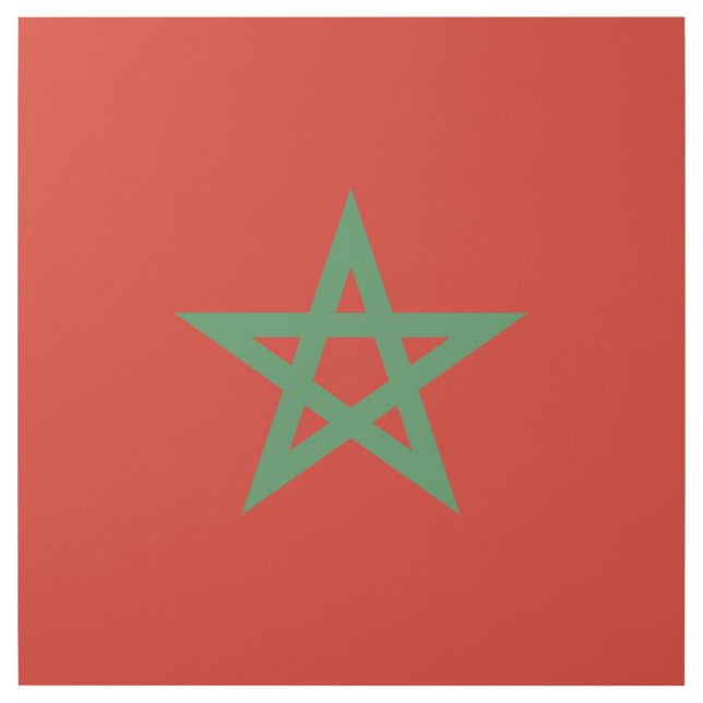 Morocco flag gallery wrap (Front)