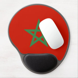 Morocco flag gel mouse pad