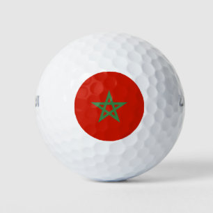 Morocco flag golf balls