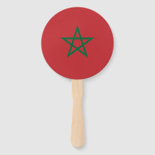 Morocco Flag Hand Fan