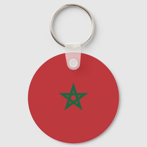 Morocco Flag Keychain