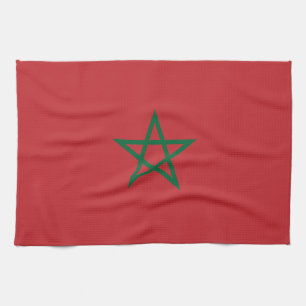 Morocco Flag Kitchen Towel