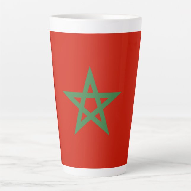 Morocco flag latte mug (Front)