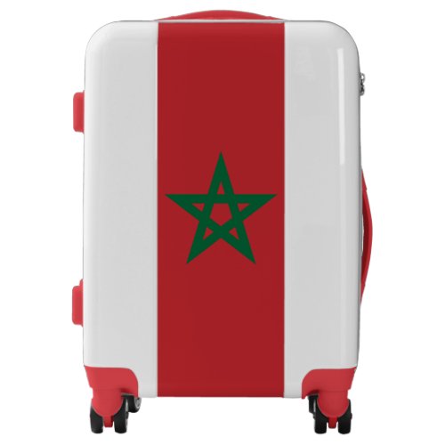 Morocco Flag Luggage Suitcase
