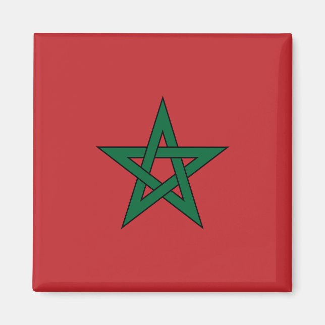 Morocco Flag Magnet (Front)
