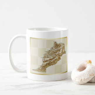 Morocco Flag + Map Mug