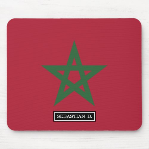 Morocco Flag Mouse Pad