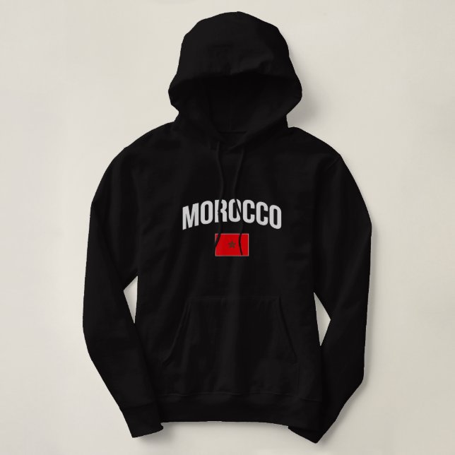 Morocco Flag of Morocco Classic  Hoodie (Design Front)