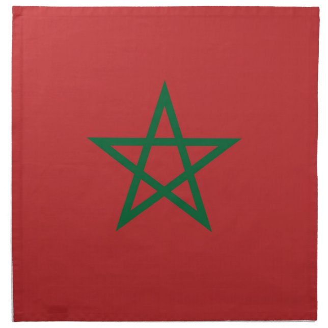 Morocco Flag on MoJo Napkin (Front)