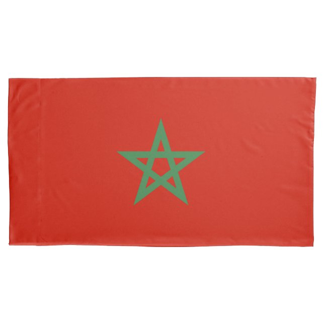 Morocco flag pillow case (Front)