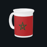 Morocco Flag Pitcher<br><div class="desc">Add a touch of Moroccan pride to your table setting with our exclusive pitcher featuring the flag of Morocco! Crafted with meticulous attention to detail, this pitcher is more than just a functional item; it’s a celebration of Morocco’s rich heritage and cultural pride. The vibrant design prominently displays the iconic...</div>