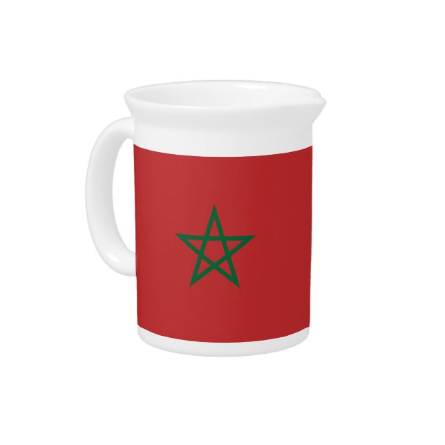Morocco Flag Pitcher (Left)