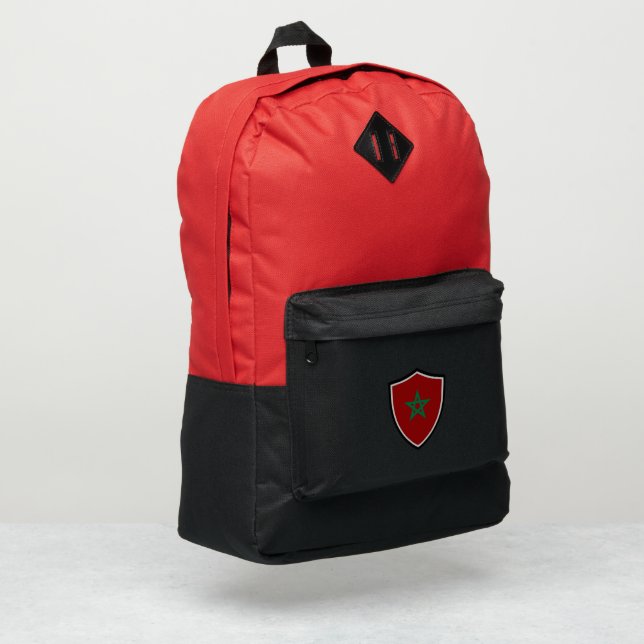 Morocco flag port authority® backpack (Left Corner)