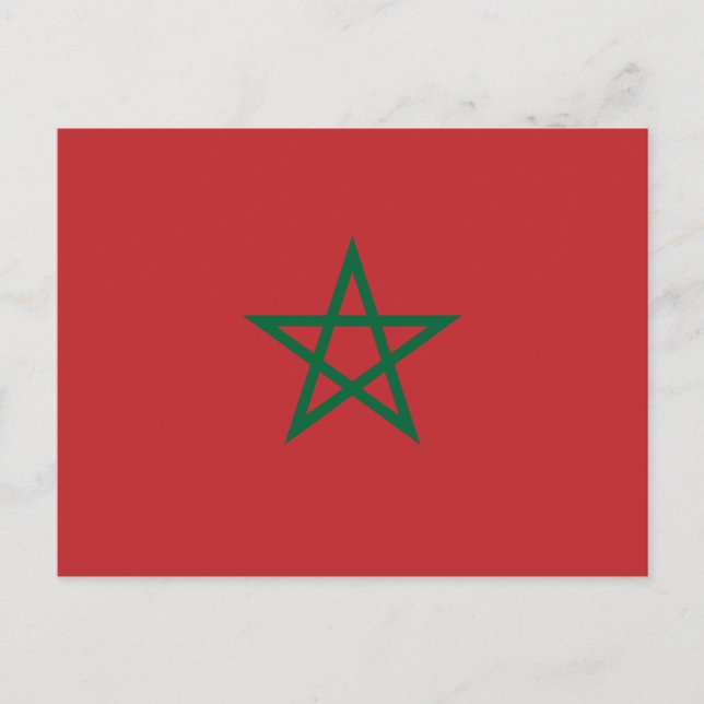 Morocco Flag Postcard (Front)