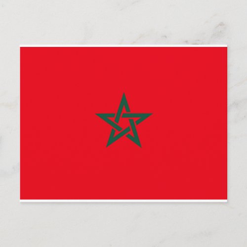 Morocco Flag Postcard