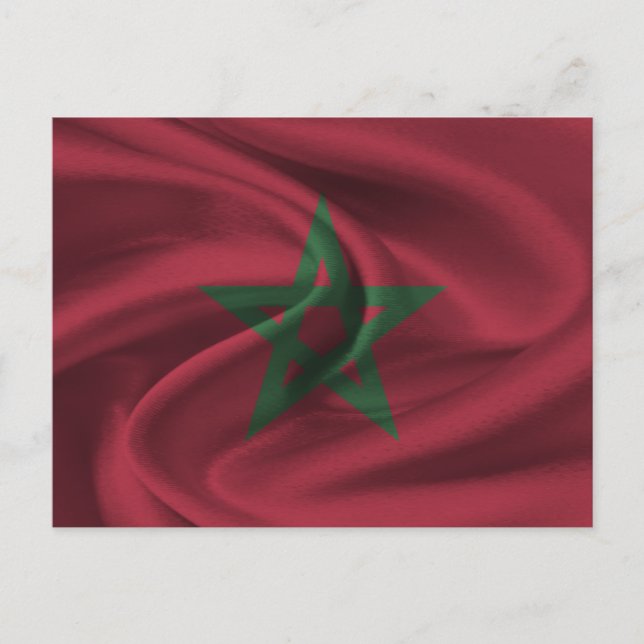 Morocco Flag Postcard (Front)