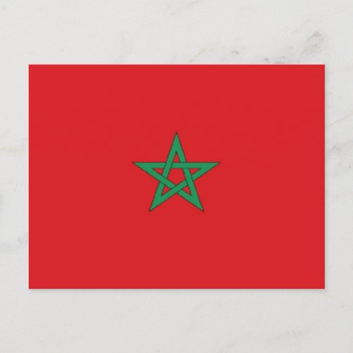 Morocco Flag Postcard