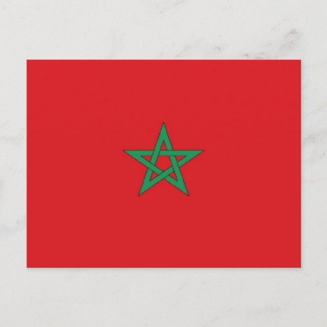 Morocco Flag Postcard (Front)