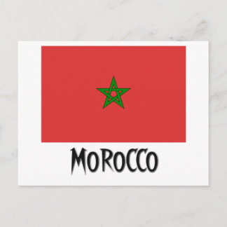 Morocco Flag Postcard
