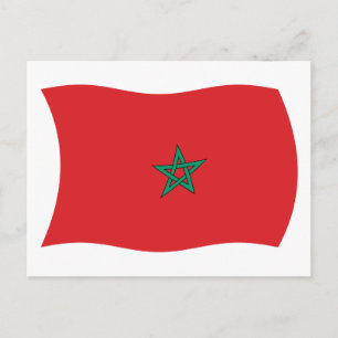 Morocco Flag Postcard