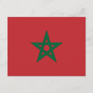 Morocco Flag Postcard