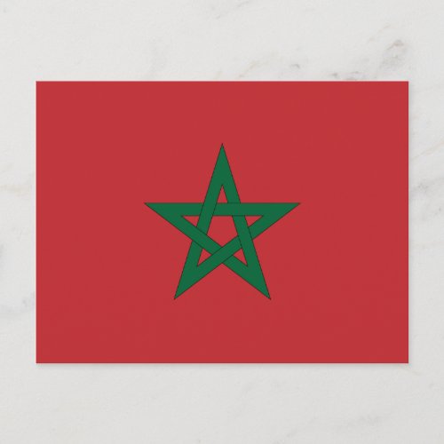 Morocco Flag Postcard