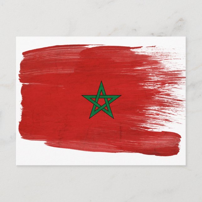 Morocco Flag Postcards (Front)