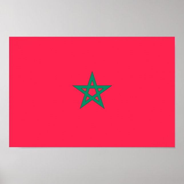 Morocco Flag Poster (Front)