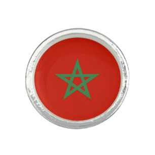 Morocco flag ring