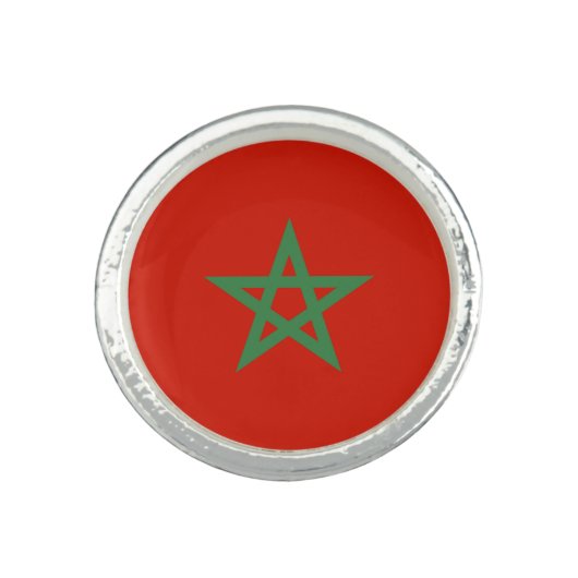Morocco flag ring (Front)