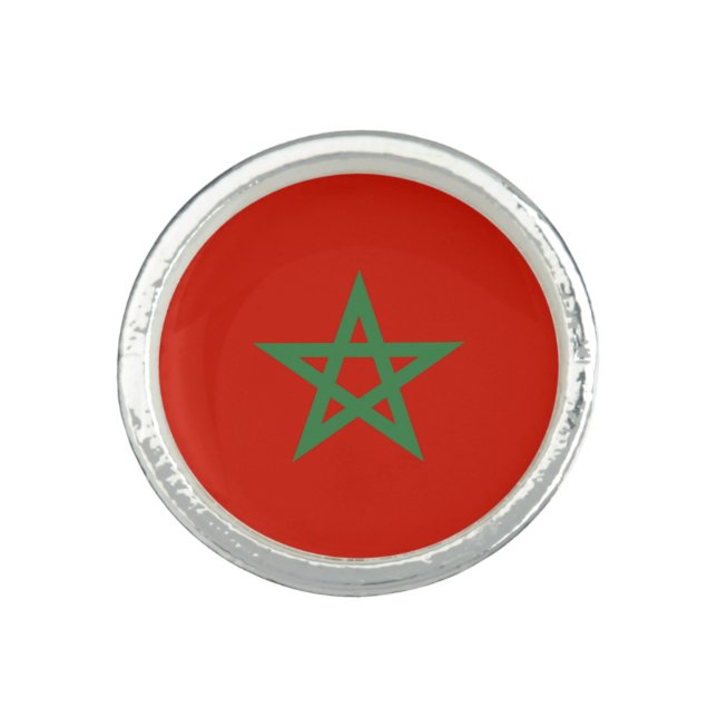 Morocco flag ring (Front)