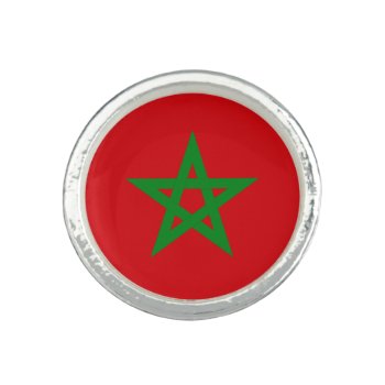 Morocco Flag Ring by electrosky at Zazzle