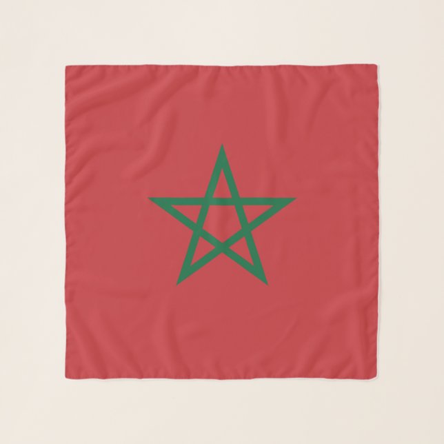 Morocco Flag Scarf (Front)