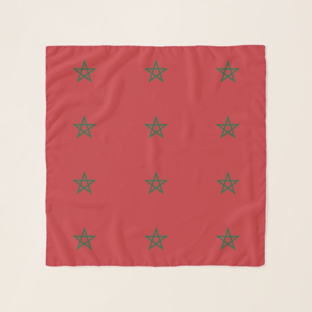 Morocco Flag Scarf (Front)