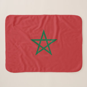 Morocco Flag Sherpa Blanket