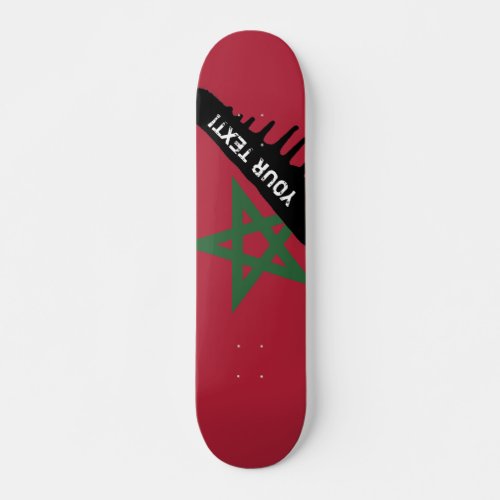 Morocco Flag Skateboard