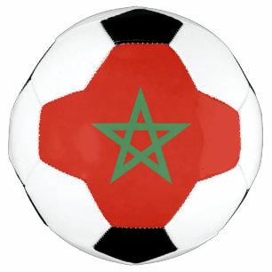 Morocco flag soccer ball