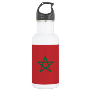 Morocco Flag Stainless Steel Water Bottle