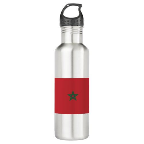 Morocco Flag Stainless Steel Water Bottle