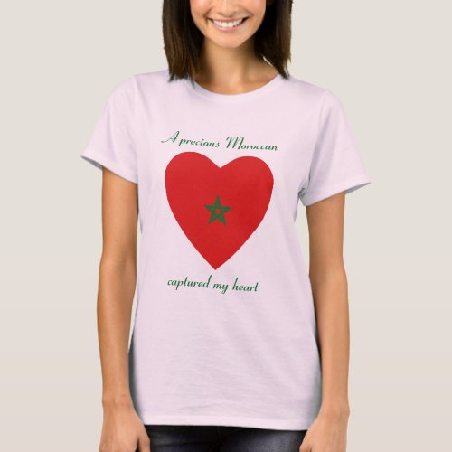 Morocco Flag Sweetheart T_Shirt