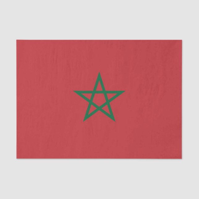 Morocco Flag Tissue Paper (Front)