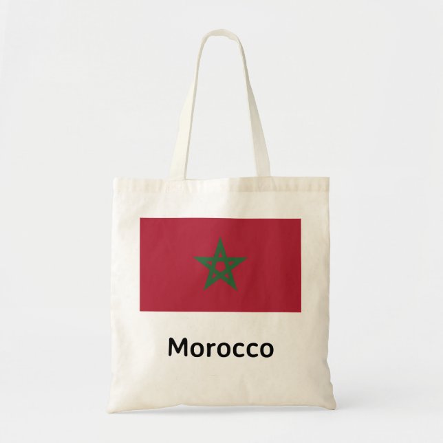 Morocco Flag Tote Bag (Front)